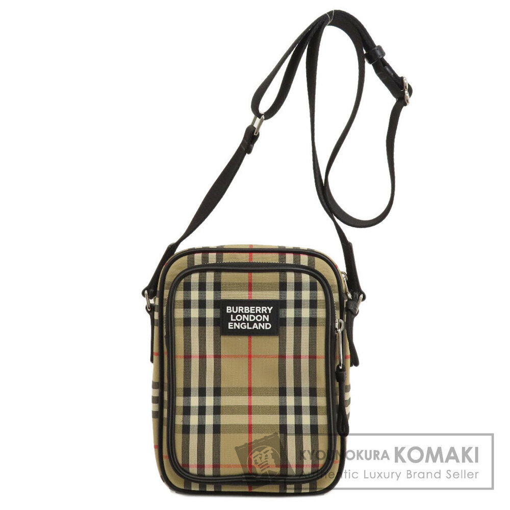 Burberry Nova Check Canvas Shoulder Bag